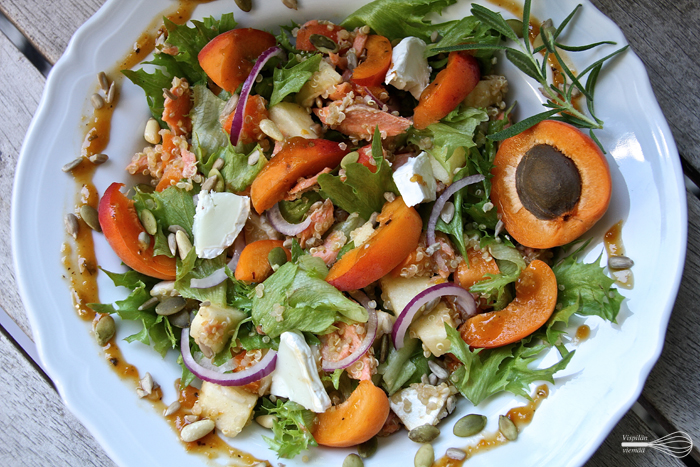 vispilänviemää_aprikoosivuohenjuustosalaatti